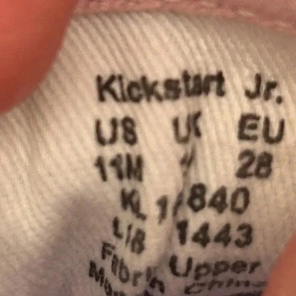 Keds Little Girls Kickstart Core Jr Pink Purple Ombre Size 11 Canvas Preppy - Picture 9 of 12